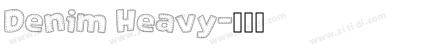 Denim Heavy字体转换